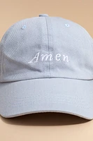 Amen Script Baseball Hat