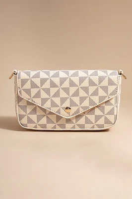 Iris Checkered Envelope Crossbody Bag