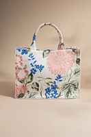 Kathryn Floral Canvas Tote Bag