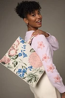 Kathryn Floral Canvas Tote Bag