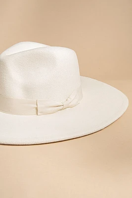 Jolie Bow Belt Wide Rim Hat