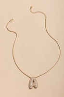 Initial Pave Bubble Box Carded Necklace