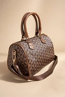 Helen Checkered Satchel Duffle Bag