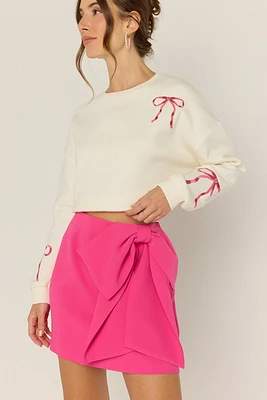 Shelley Oversized Bow Mini Skirt