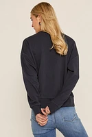 Merci Embroidered Rope Graphic Sweatshirt