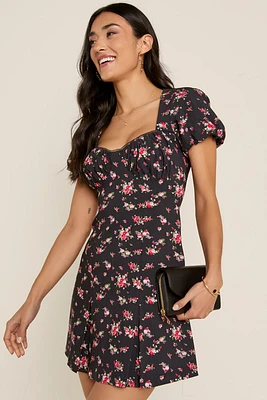 Lorain Sweetheart Double Slit Mini Dress