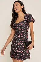 Lorain Sweetheart Double Slit Mini Dress