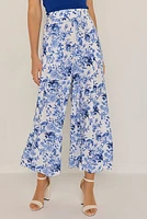 Lisa Floral Print Wide Leg Pants