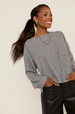 Ivy Oversized Long Sleeve Top