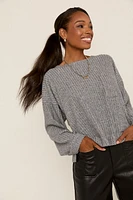 Ivy Oversized Long Sleeve Top