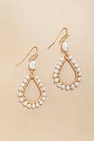 Jenny Pearl Wrapped Teardrop Earrings