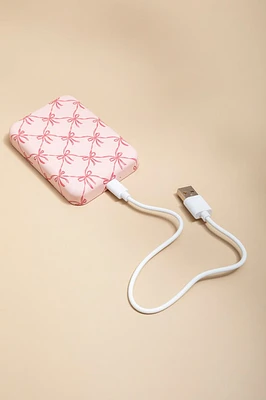 Bow Print Magnetic Power Bank