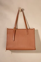 Catalina Canvas And Vegan Leather Tote Bag