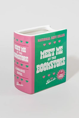 Meet Me At The Book Store Ceramic Book Vase