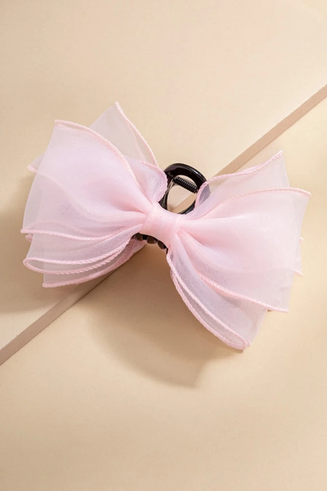 Sylvia Chiffon Bow Hair Claw