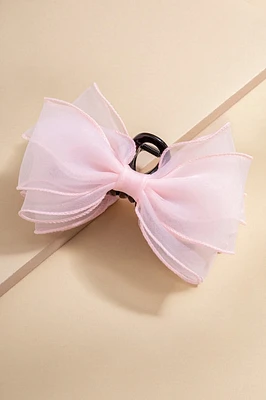 Sylvia Chiffon Bow Hair Claw