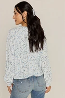 Kelsey Soft Dot Pattern Pullover Sweater