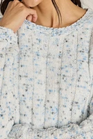 Kelsey Soft Dot Pattern Pullover Sweater