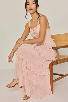 Alexis Strappy Ruffle Tiered Maxi Dress