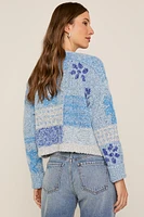 Carmella Mixed Pattern Short Cardigan