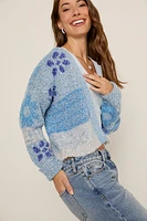 Carmella Mixed Pattern Short Cardigan