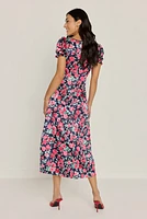 Gloria V-Neck Floral Midi Dress