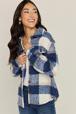 Holly Plaid Button Down Shacket