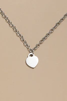 Trudy Stainless Steel Heart Locket Pendant Necklace