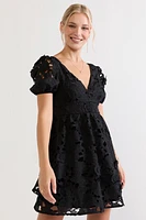 Katie 3D Floral Lace Mini Dress