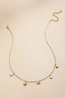 Glenda Stainless Steel Charm Necklace