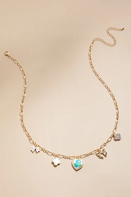 Ophelia Multiple Charm Single Strand Necklace