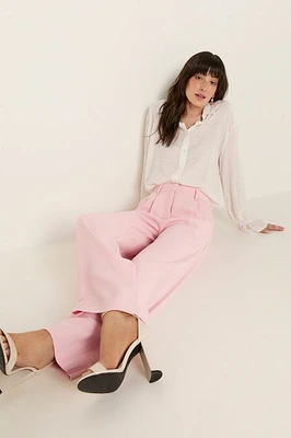 Tina Pleated Wide Leg Trousers