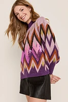 Anita Embellished Diamond Pullover Sweater