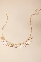 Lillian Mixed Chunky Charm Icon Necklace