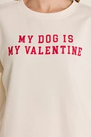 My Dog Is Valentine Graphic Sweatshirt