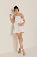 Jenna Strapless Jacquard Mini Dress