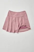 Hello Franki Plaid Pleated Skort for girls