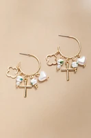 Thelma Mixed Style Shaky Charm Earrings