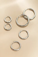 Addie Stainless Steel Hoop Earring Set