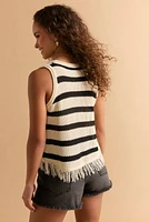 Anna Striped Sweater Tank