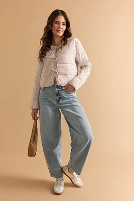 Michelle Barrel Leg Denim Jeans