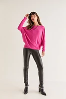 Josie Long Sleeve Dolman Top Orchid