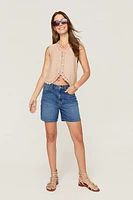 Evelyn Crochet Trim Sweater Vest