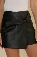 Alana Vegan Leather Skort