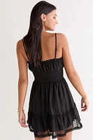 Ezra Clip Dot Mini Dress