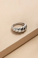 Noelle Stainless Steel Croissant Ring