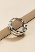 Elsie Double Dome Silver Ring