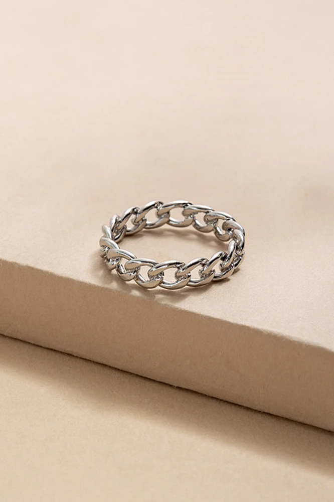 Barbara Stainless Steel Chain Ring