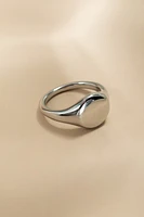 Liz Stainless Steel Signet Ring