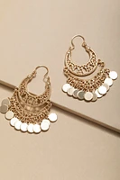 Blanca Filigree Shaky Charm Drop Earrings